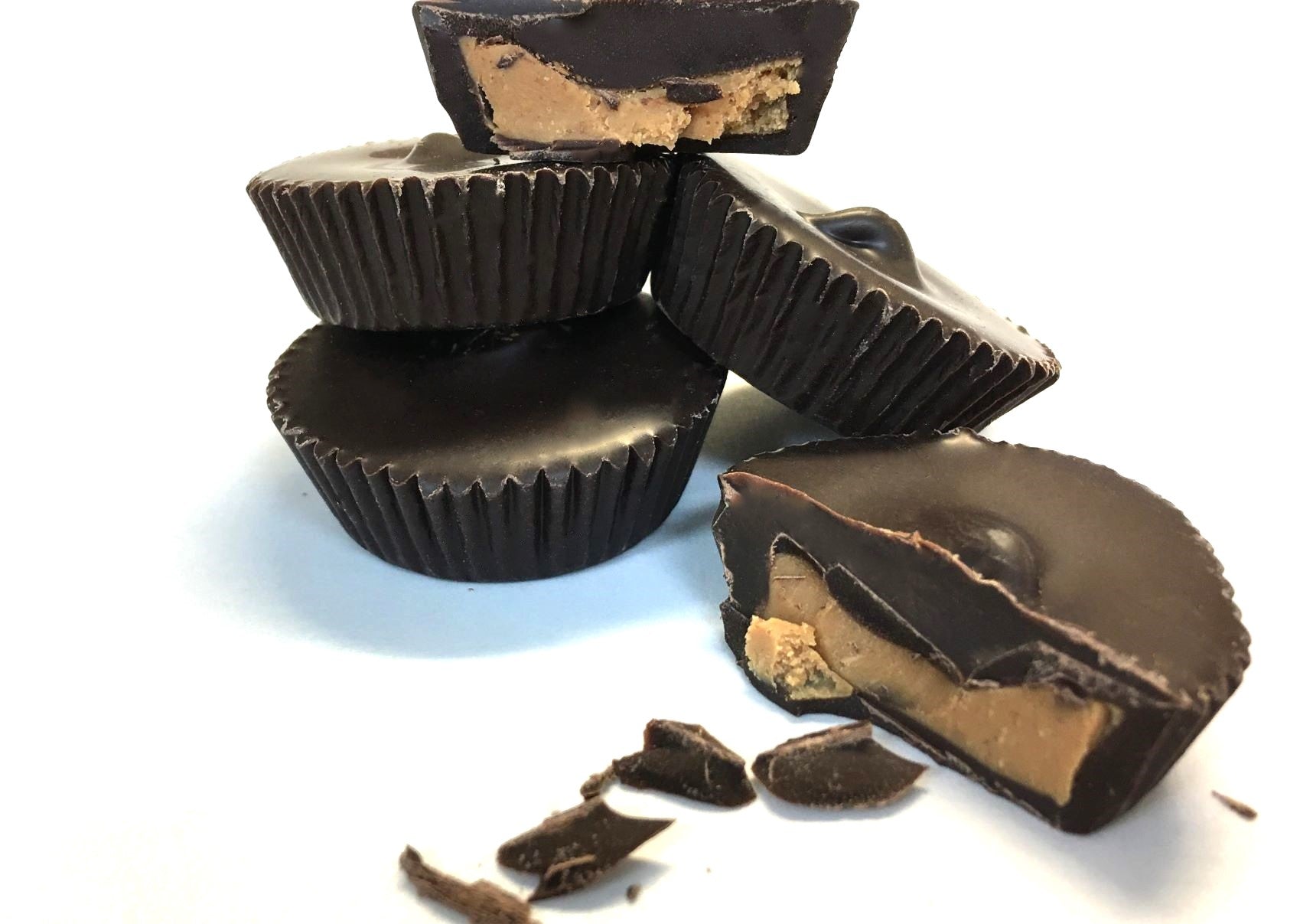 Dark chocolate peanut butter cups