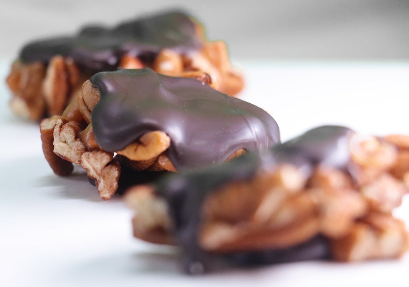 Perkins Cove Candies Pecan Turtles in milk or dark chocolate