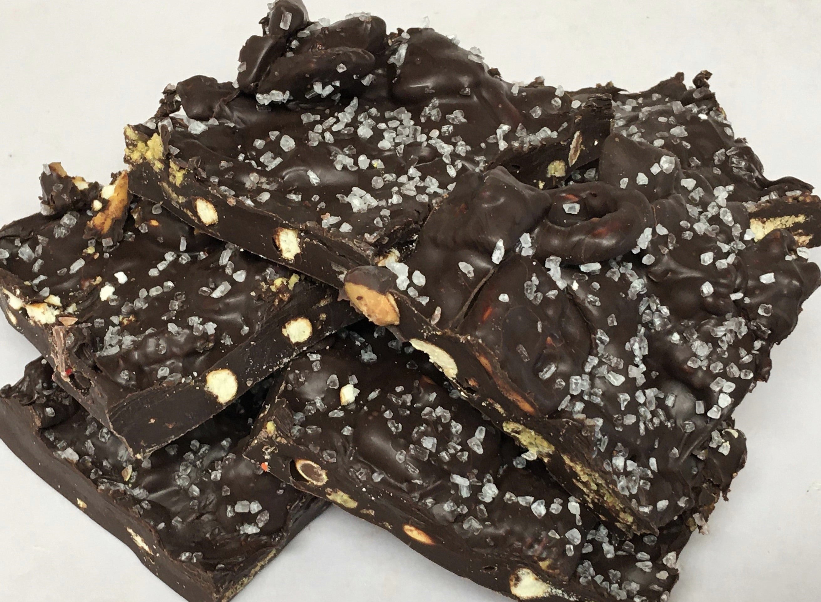 chunky trail bark - dark chocolate