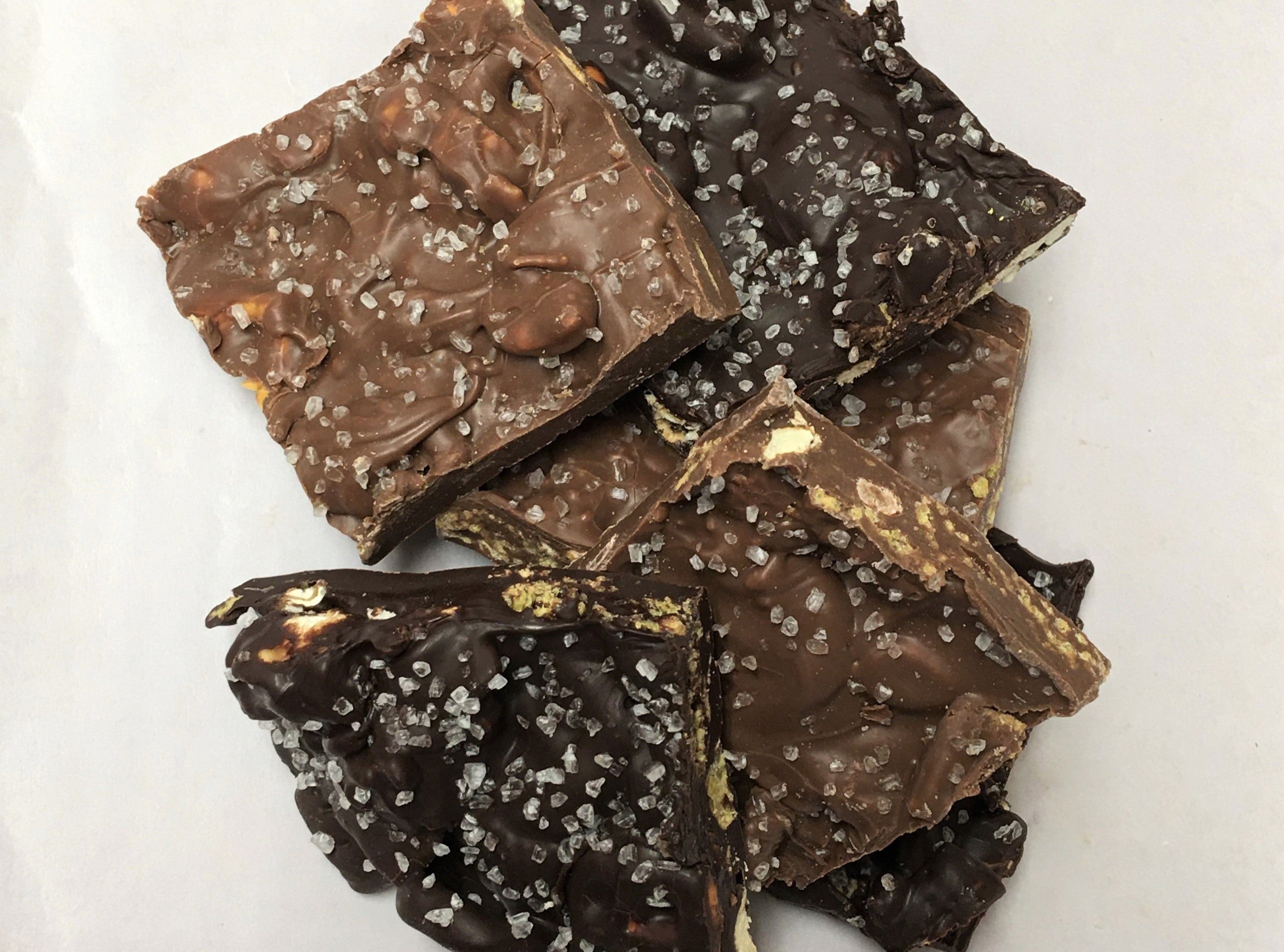 chunky trail bark - milk and dark chocolate