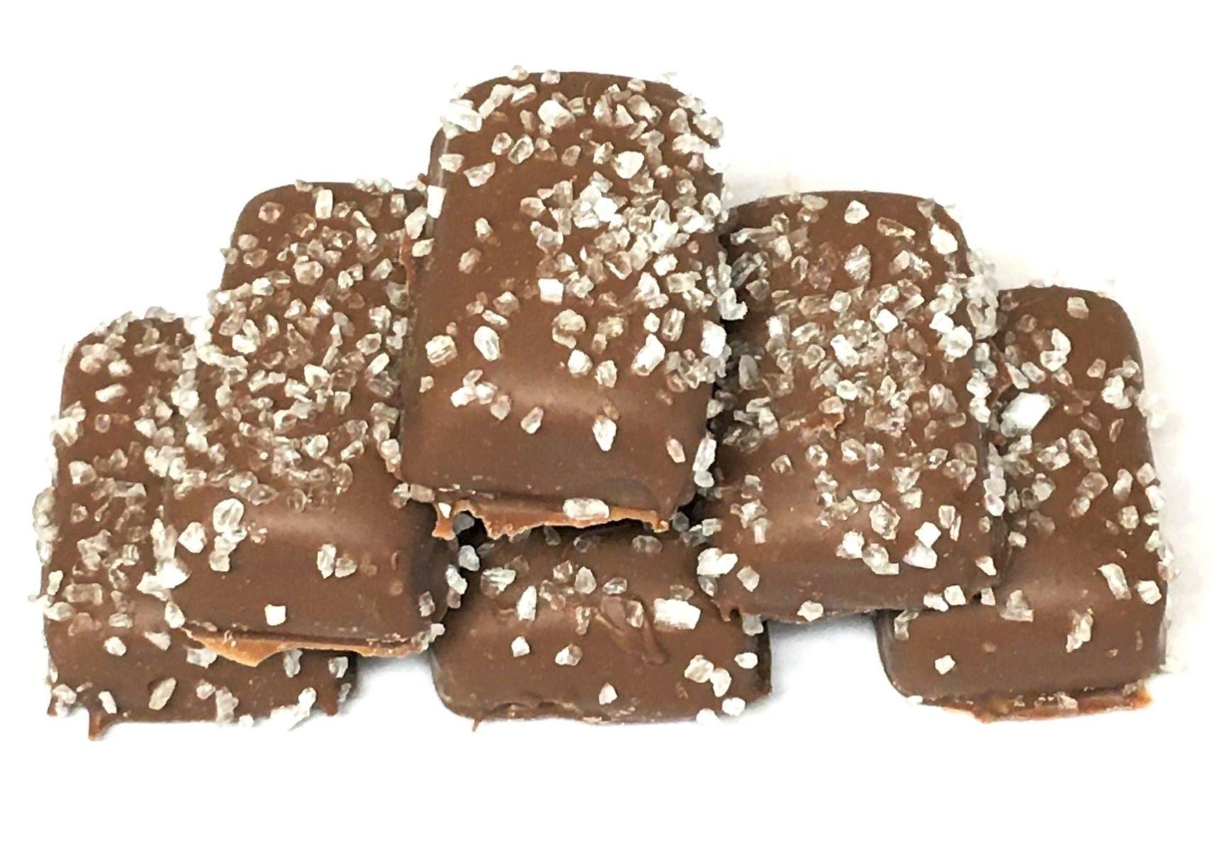 milk chocolate sea salt caramels