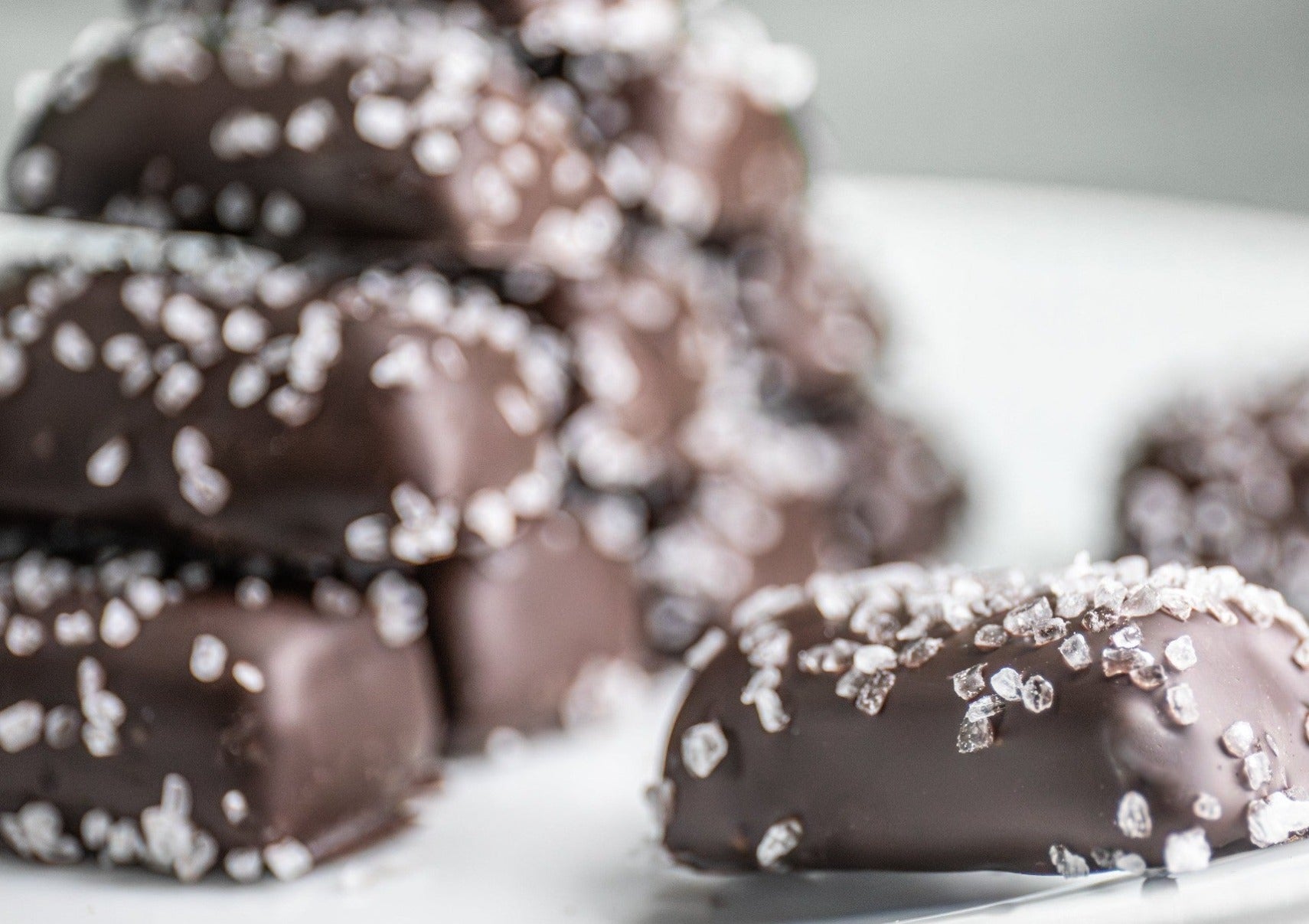 sea salt caramel in dark chocolate
